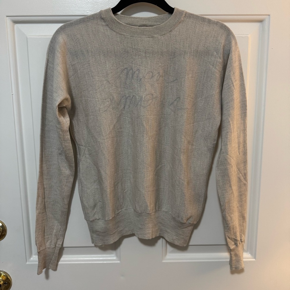 Zadig & Voltaire Cream Crew Neck Sweater